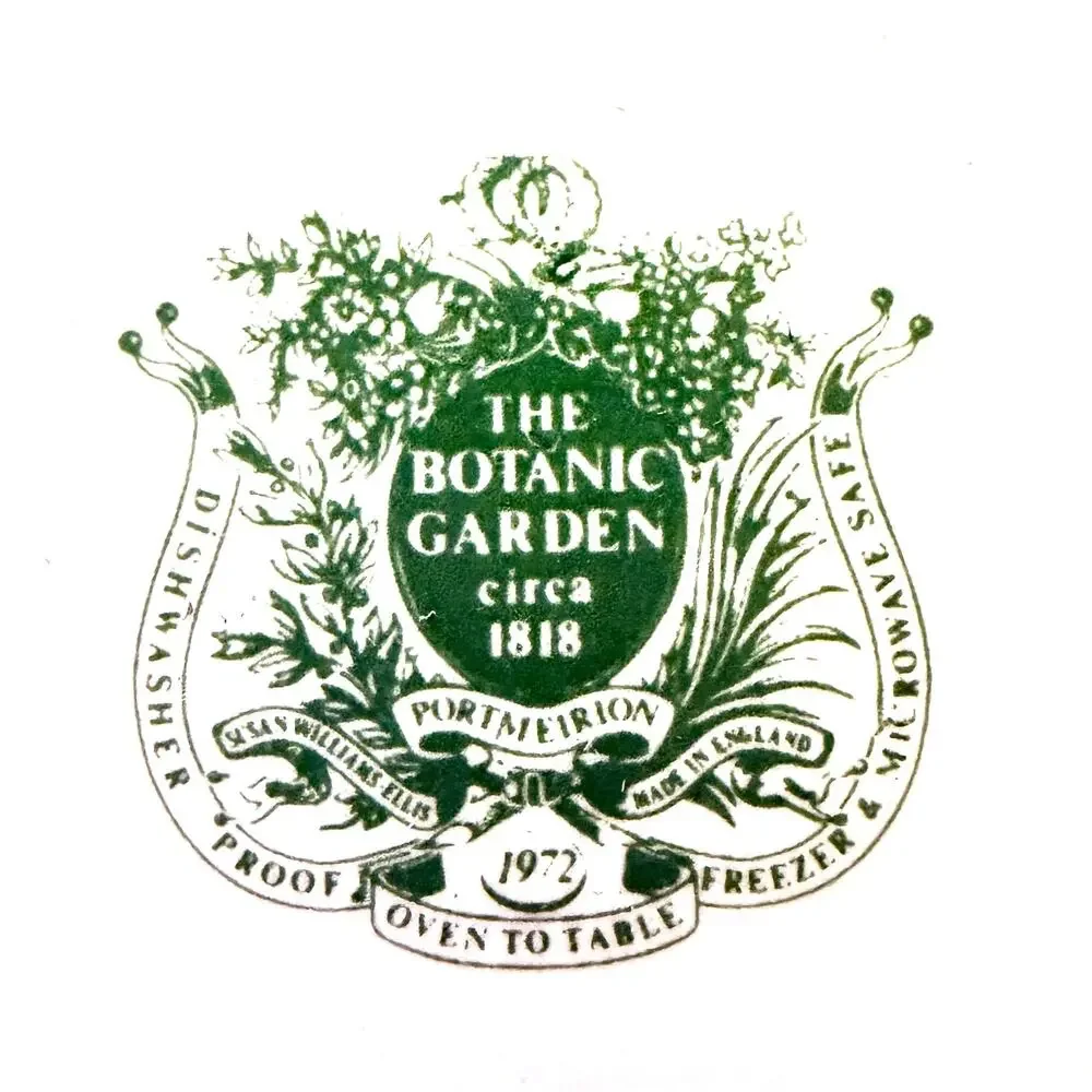 Portmeirion Botanic Garden Oval Baking Dish Aquilegia Slender Gracilis Columbine